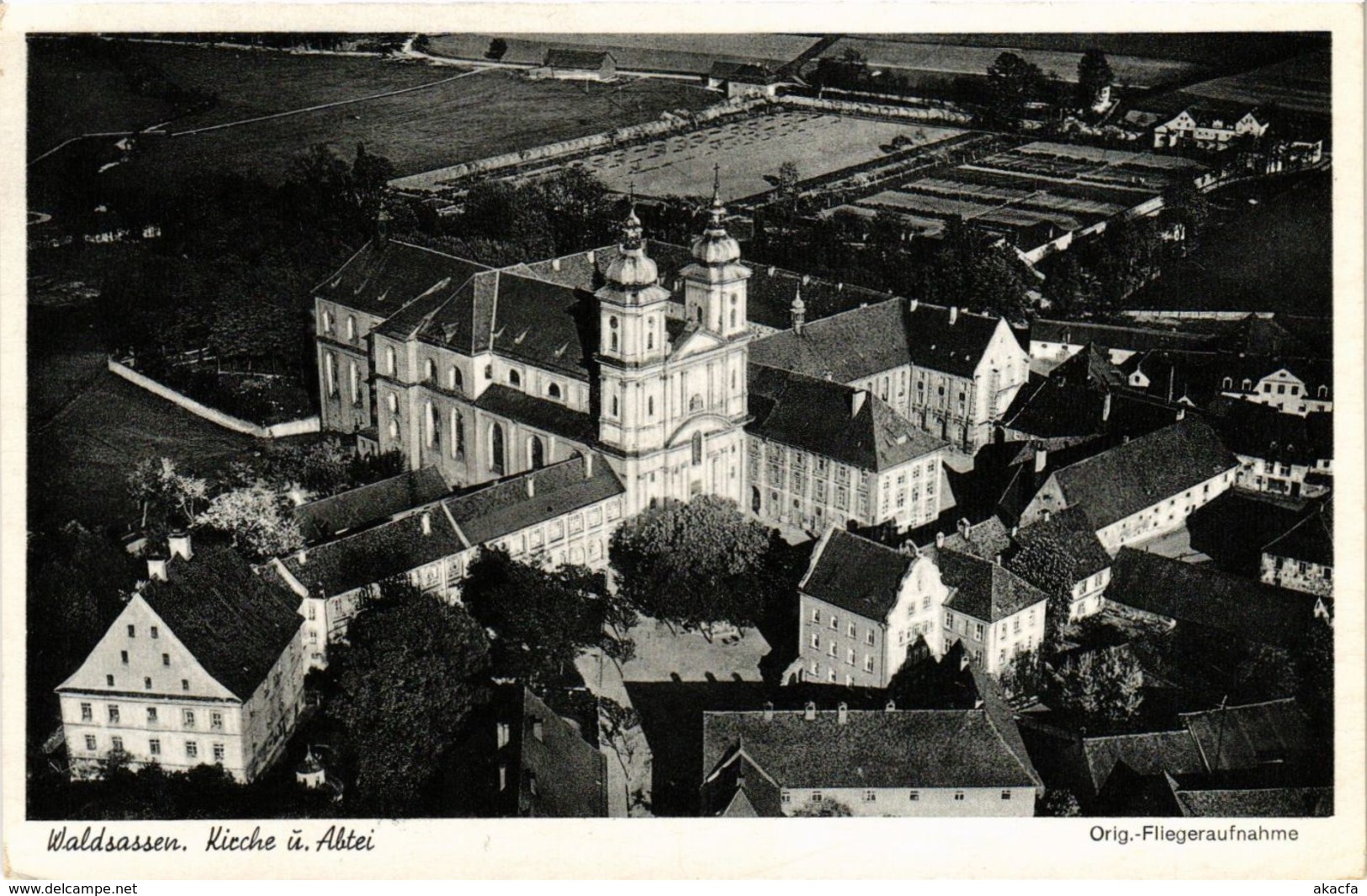 CPA AK Waldsassen - Kirche U. Abtei - Original Fliegeraufnahme GERMANY (964659) - Waldsassen
