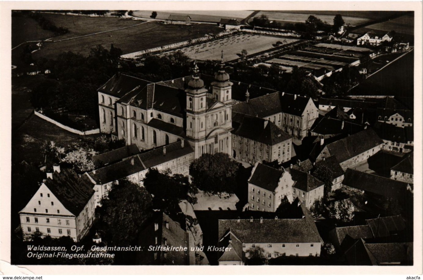 CPA AK Waldsassen - Gesamtansicht - Stiftskirche Und Kloster GERMANY (964662) - Waldsassen