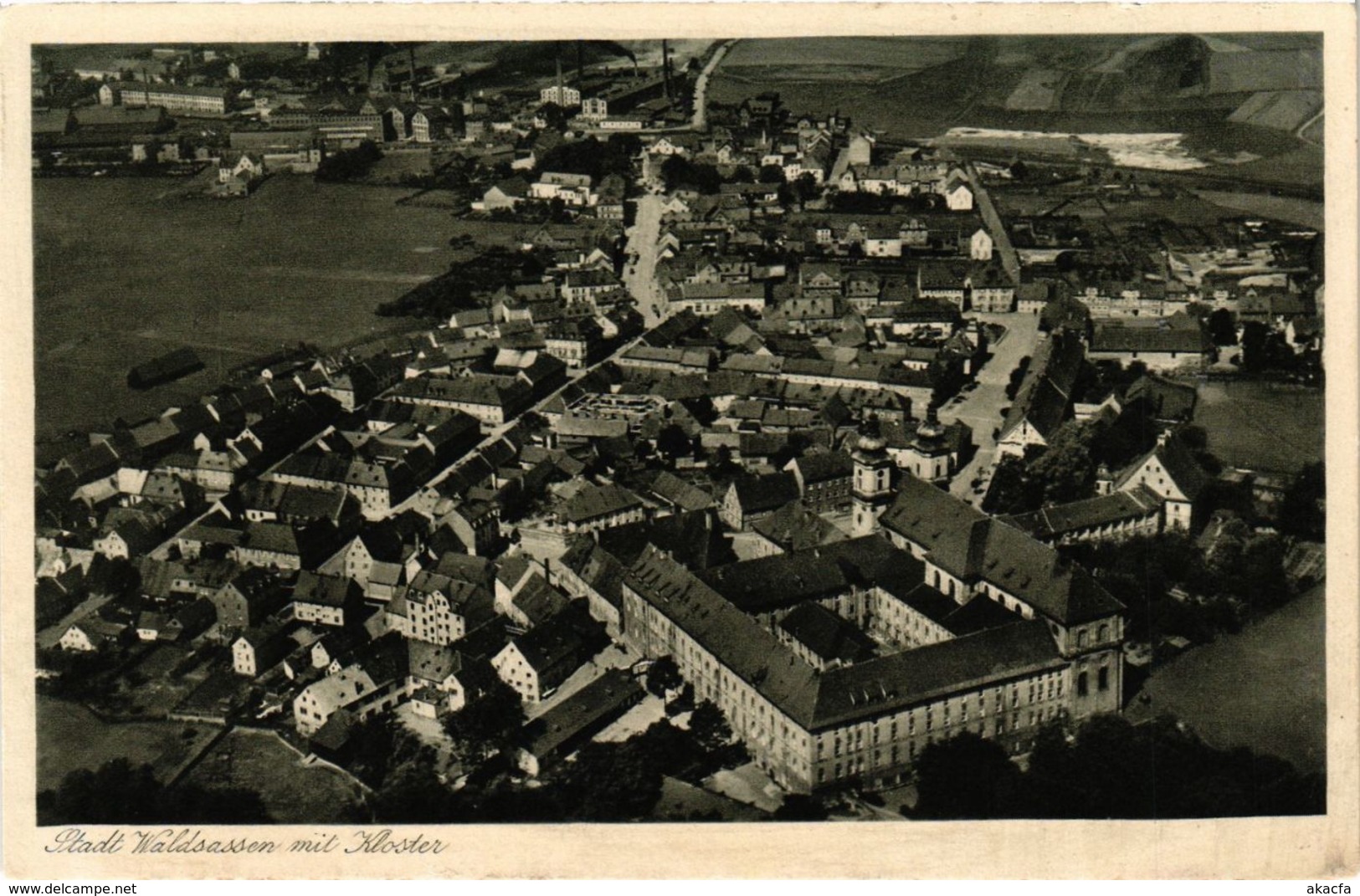 CPA AK Waldsassen - Stadt Waldsassen Mit Kloster GERMANY (964668) - Waldsassen