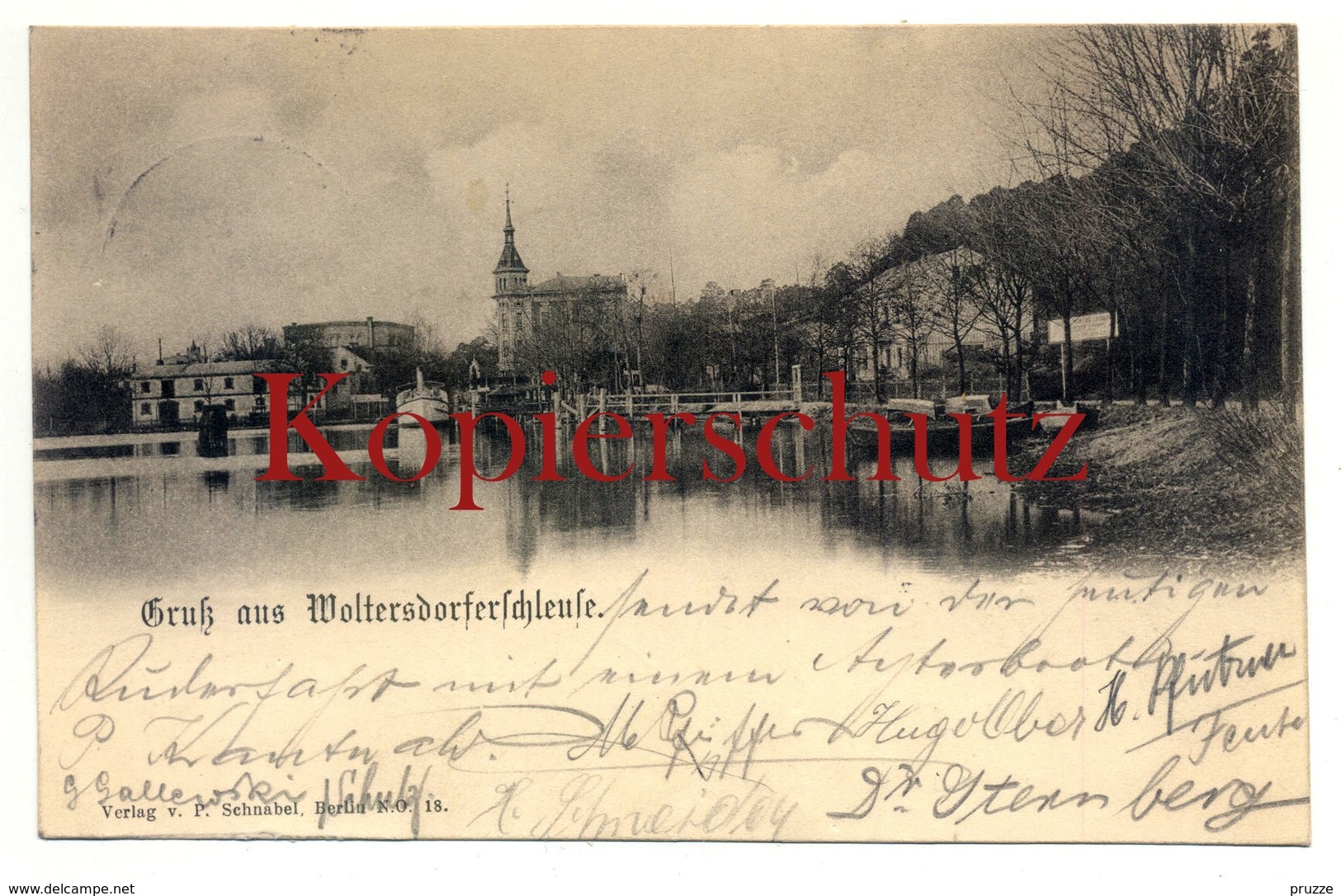 Woltersdorf 1903, Schleuse - Woltersdorf