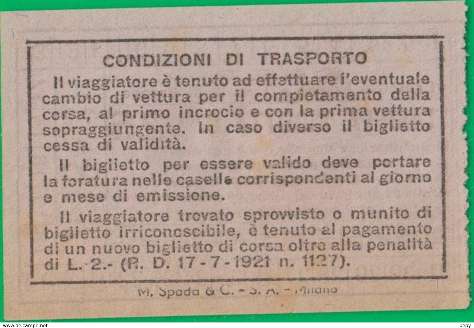 BIGLIETTO. TRAM. AUTOBUS. TRENO. BUS. Trasporti. Trasporto. Viaggio. TICKET. BUS. TRAIN. Transportation. Transport. - Altri & Non Classificati