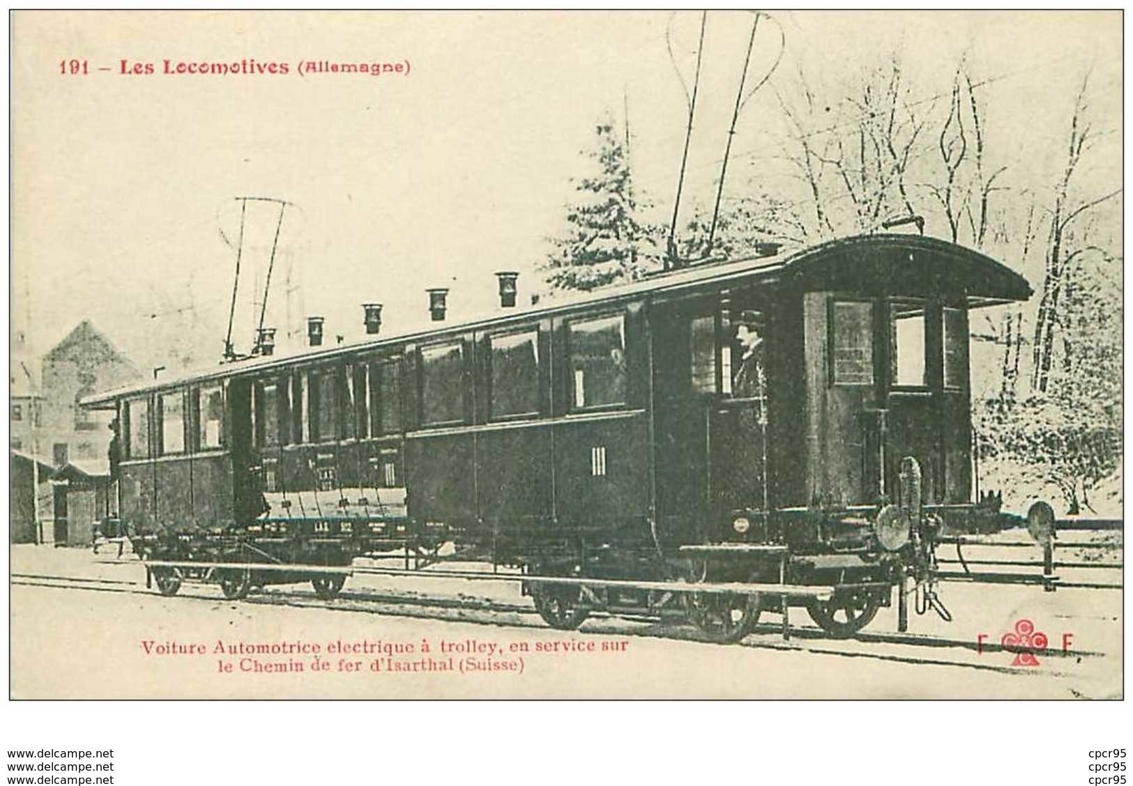 Suisse . N° 42852 . Les Locomotive . Trolley Chemin De Fer D Isarthal - Thal