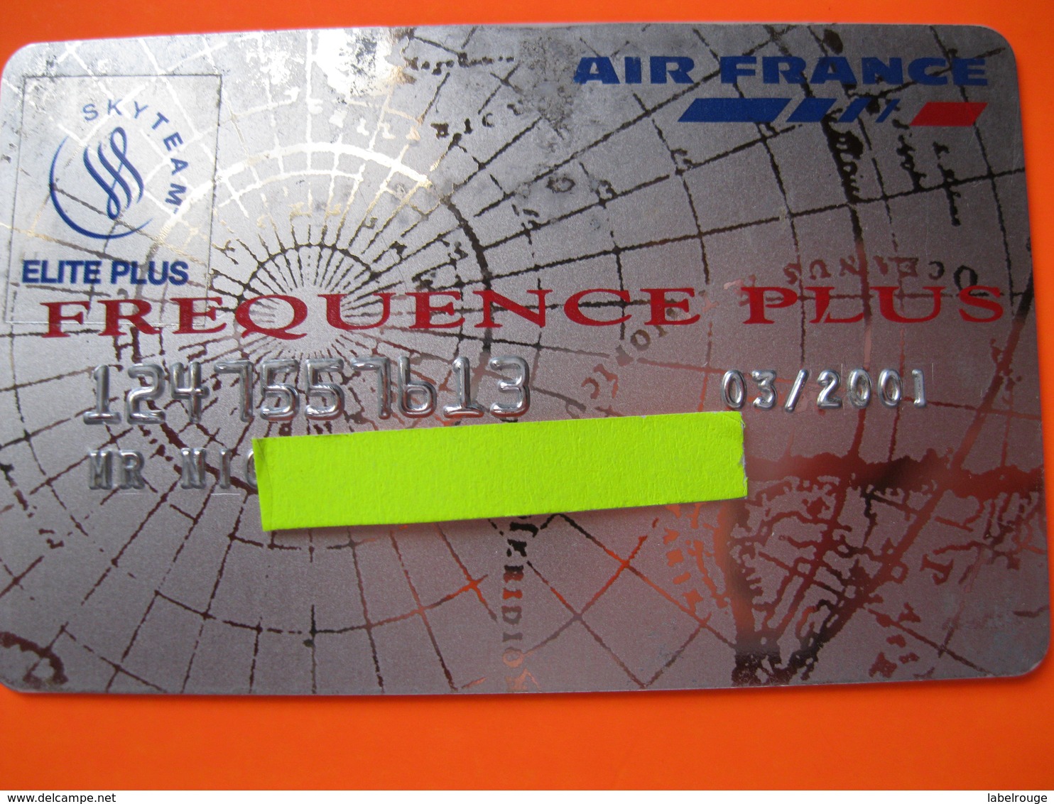 Carte Frequence Air France "point Miles" - Credit Cards (Exp. Date Min. 10 Years)