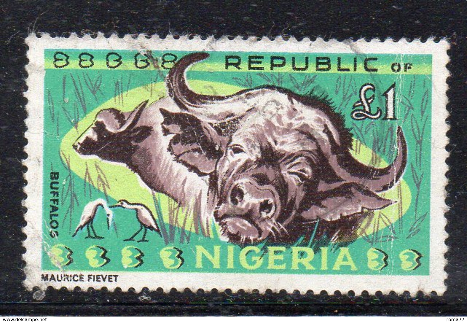 T847 - NIGERIA 1965 , Ordinaria : La Sterlina Yvert N. 190  Usata (2380A) - Nigeria (1961-...)