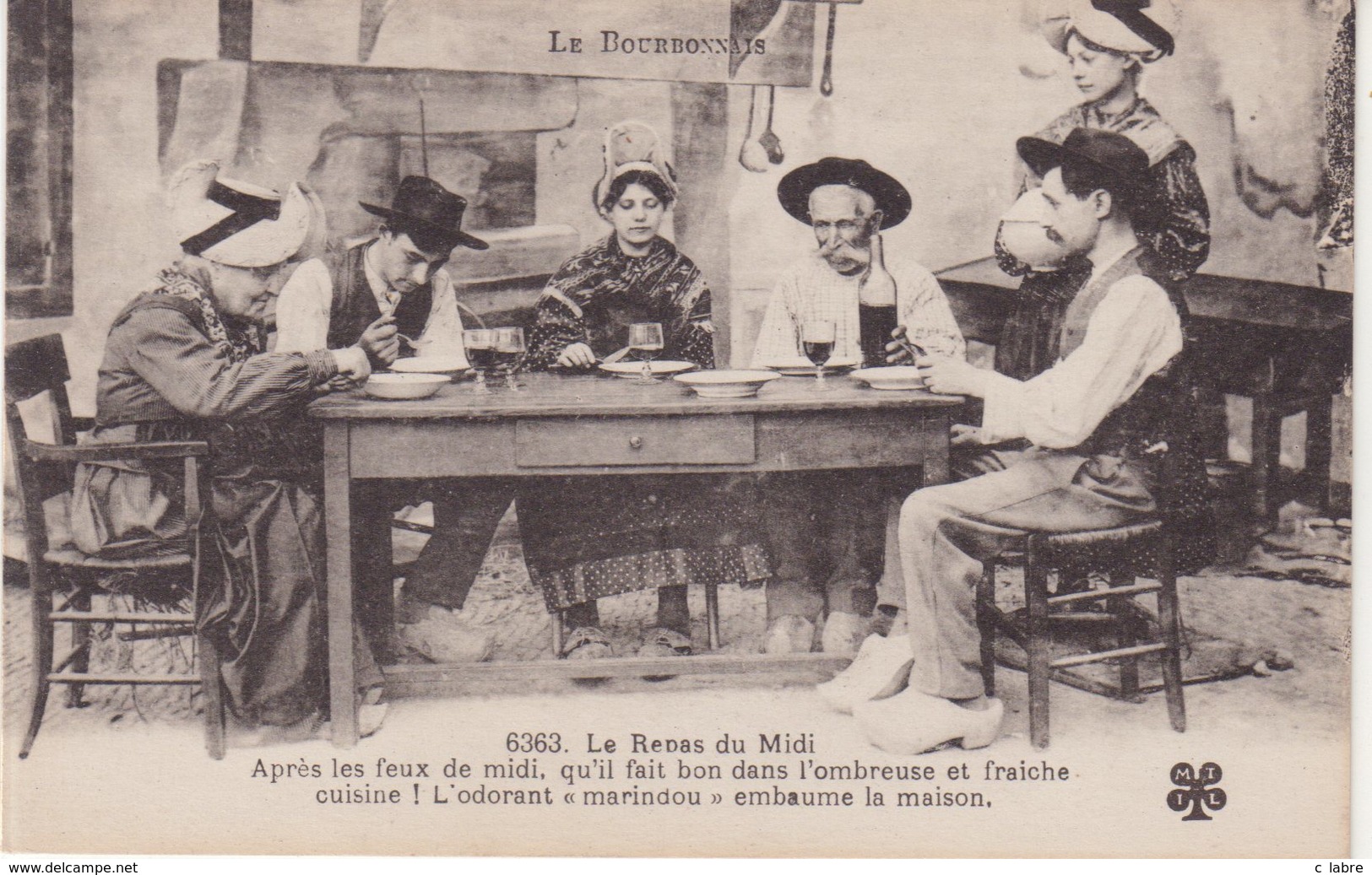 LE BOURDONNAIS : Le Repas Du Midi . - Personnages