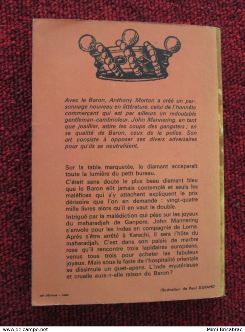 POL3/2013 : ANTHONY MORTON / J'AI LU N°456  / LE BARON RISQUE TOUT  édition De 1965 - J'ai Lu