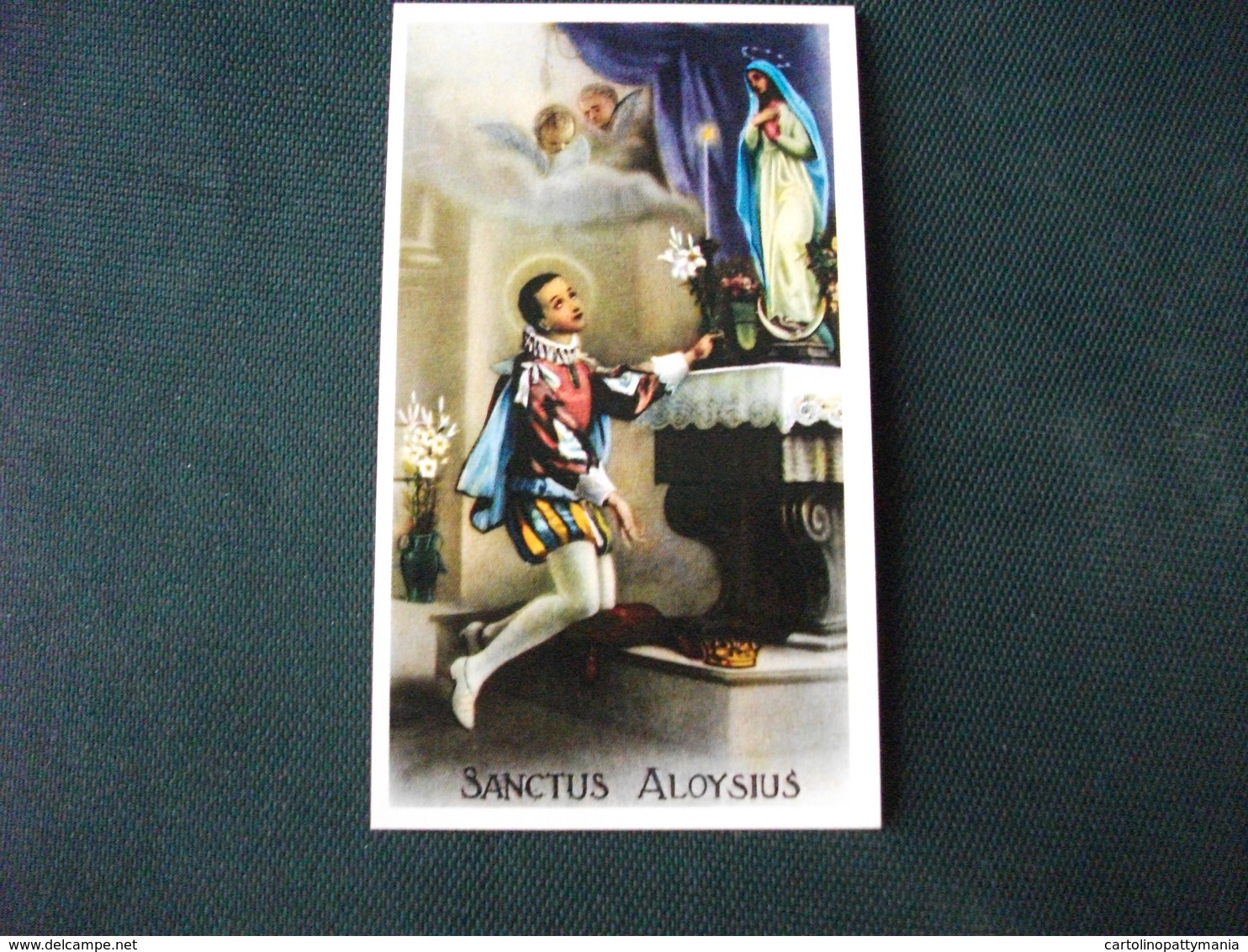 SANTINO HOLY PICTURE SANTO ALOISIO   2/215 - Religion & Esotérisme