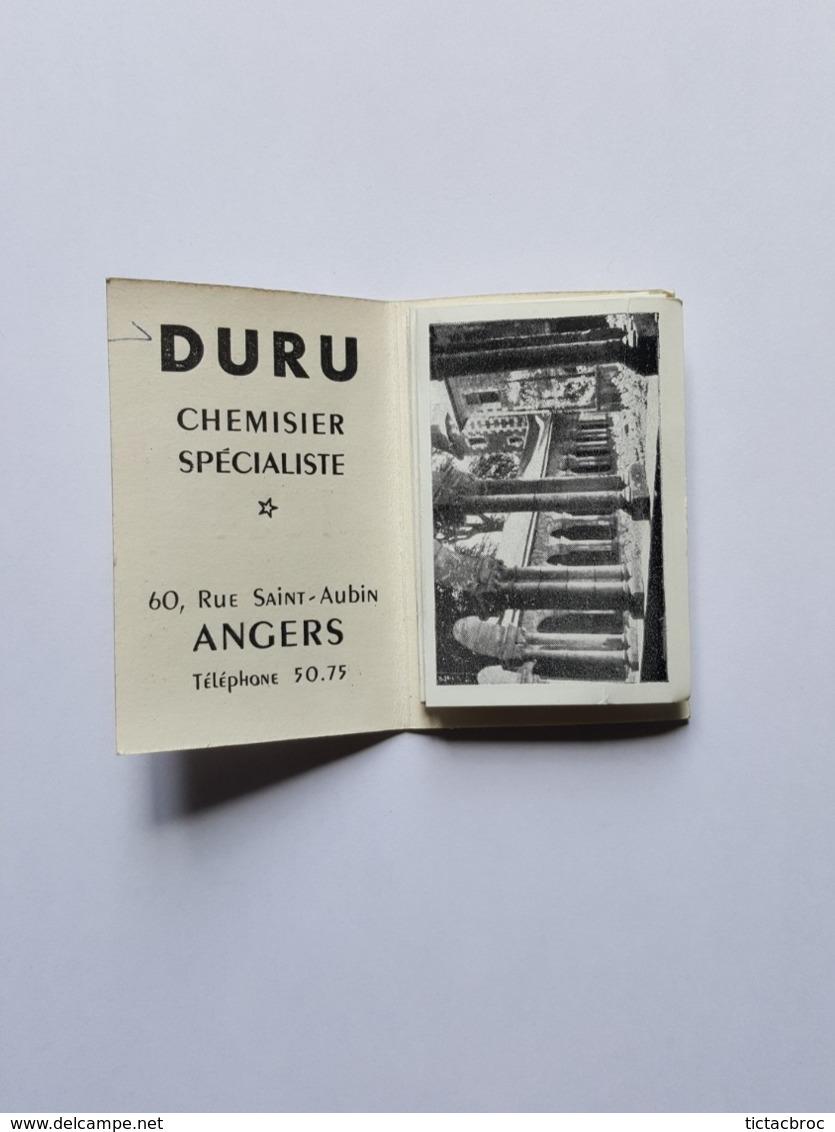 Calendrier Multivues 1954 Duru Chemisier Spécialiste Angers - Big : 1941-60