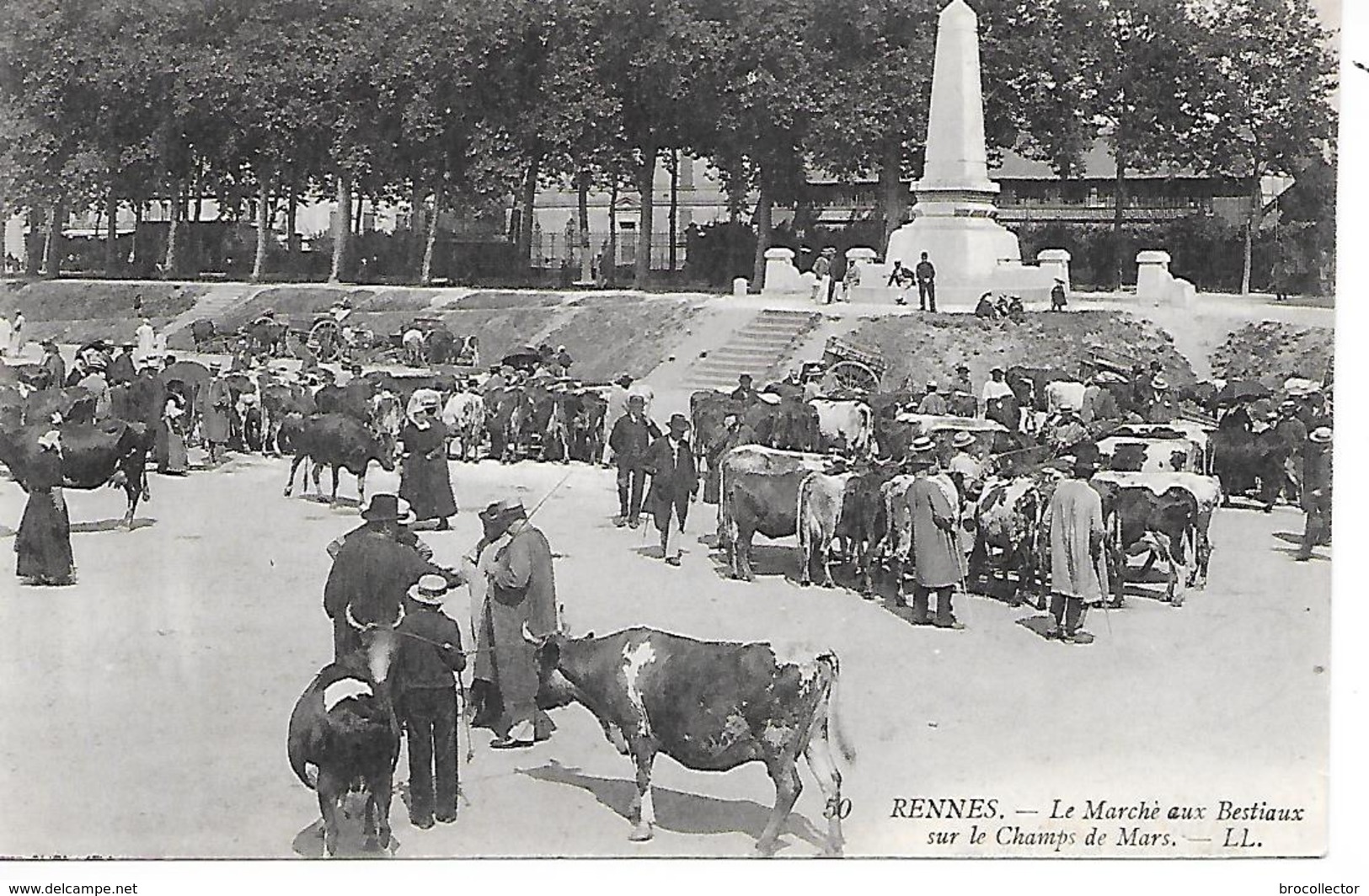 RENNES  ( 35 ) -  Le Marché Aux Bestiaux - Place Du Champ De Mars - Mercati