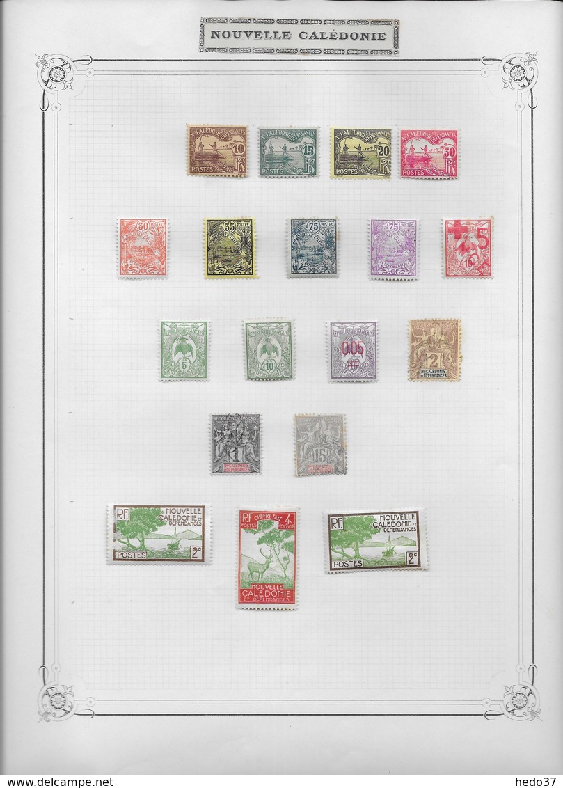 Nouvelle Calédonie Collection Vendue Page Par Page - Timbres Neufs * Avec Charnière - B/TB - Verzamelingen & Reeksen