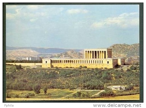 1985 TURKEY VIEW FROM MAUSOLEUM OF ATATURK (ANKARA) POSTCARD - Ganzsachen