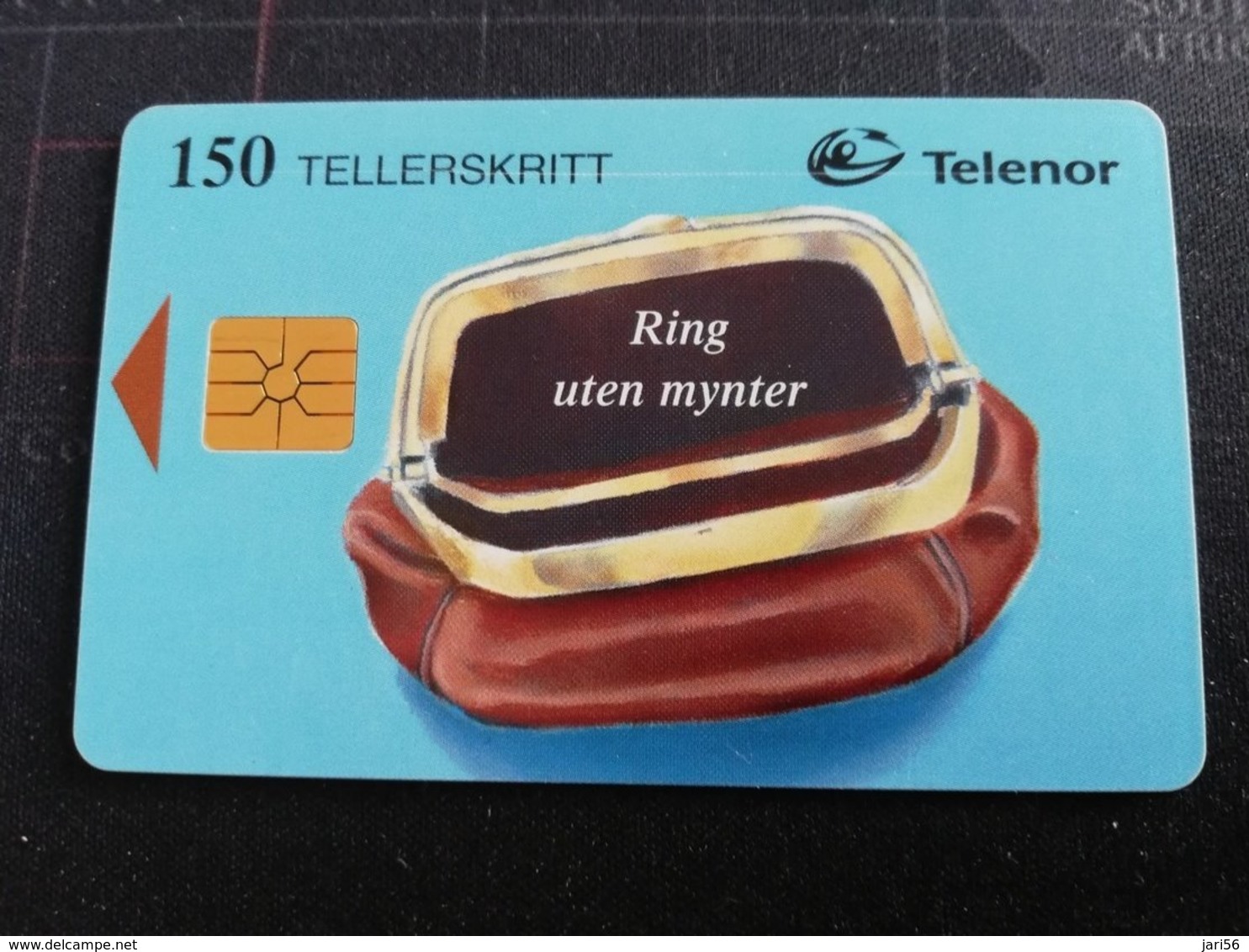 NORWAY NOORWEGEN  CHIPCARD TELENOR 22  TELLERSKRITT RING UTEN MYNTER  **2125** - Noruega