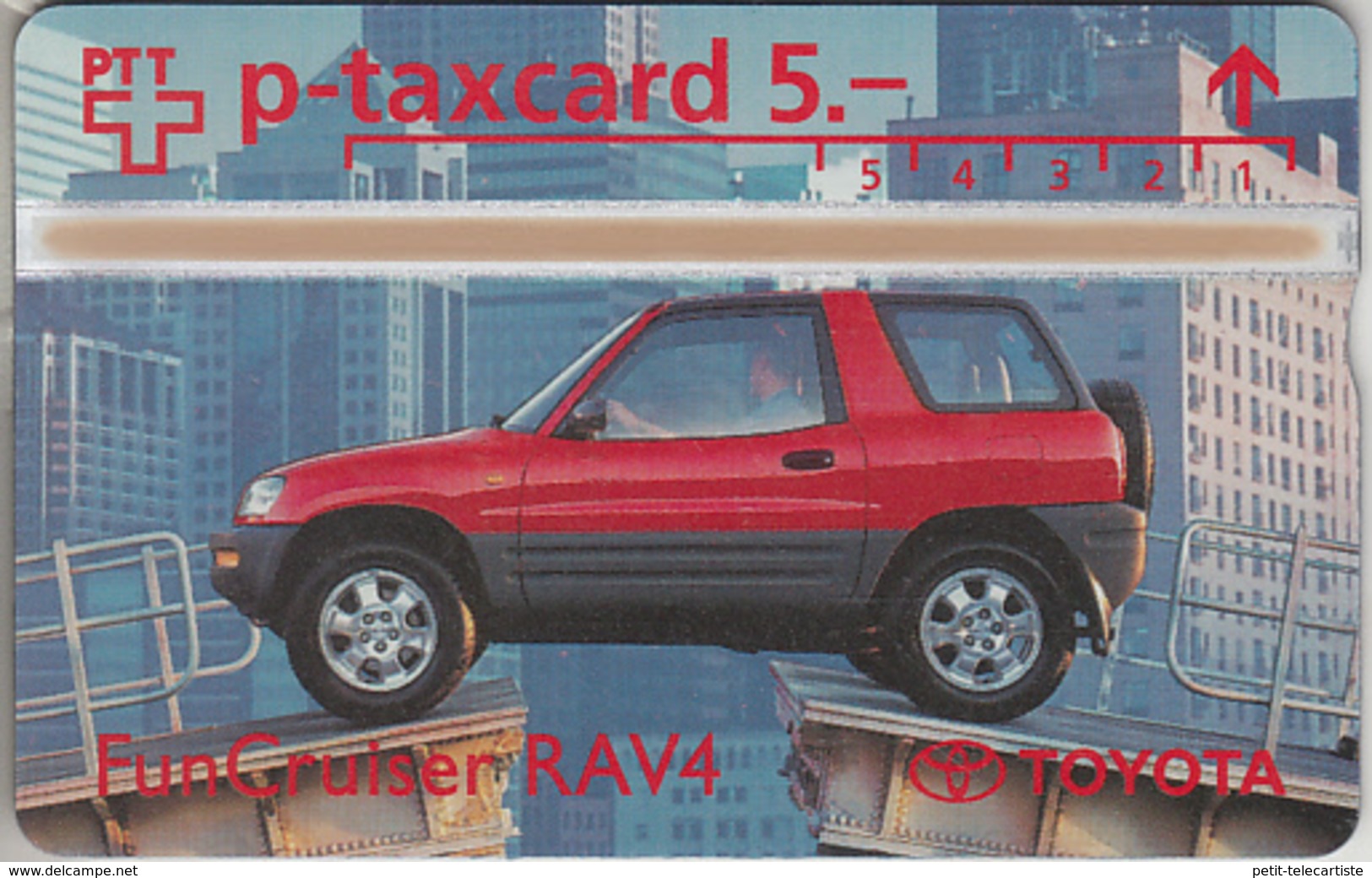 SUISSE - PHONE CARD - TAXCARD-PRIVÉE  ***  TOYOTA & RAV4  *** - Switzerland