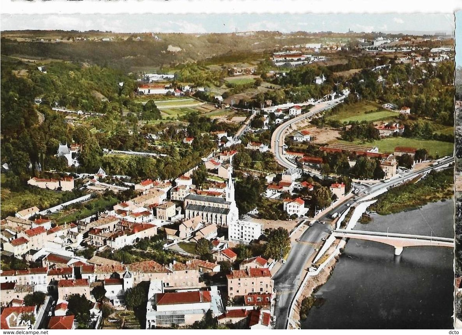 FONTAINES-sur-SAONE (69) Vue  Aérienne L'Eglise, La Montée Roy Cim Ac 32-71 A, Cpsm GF - Autres & Non Classés