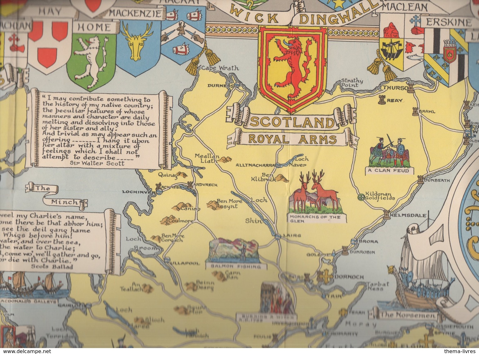 (Ecosse) Historical Map Of Scotland (M0121) - Otros & Sin Clasificación