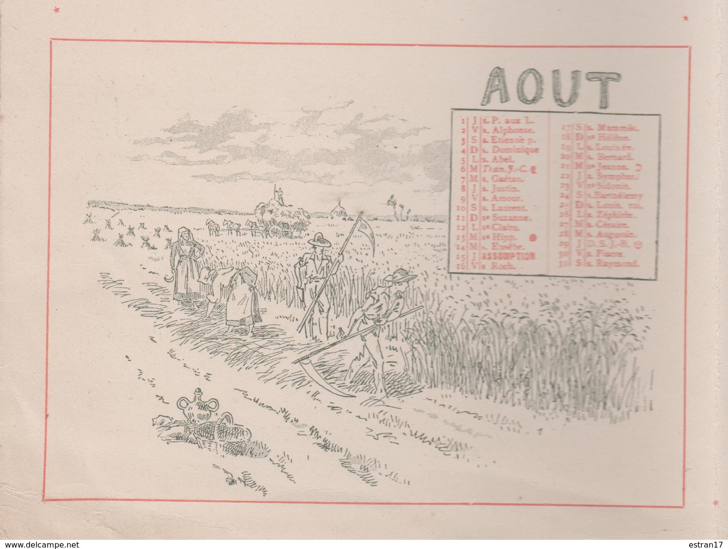 1901 CALENDRIER DU JOURNAL DES DEMOISELLES 14 RUE DROUOT PARIS - Groot Formaat: 1901-20