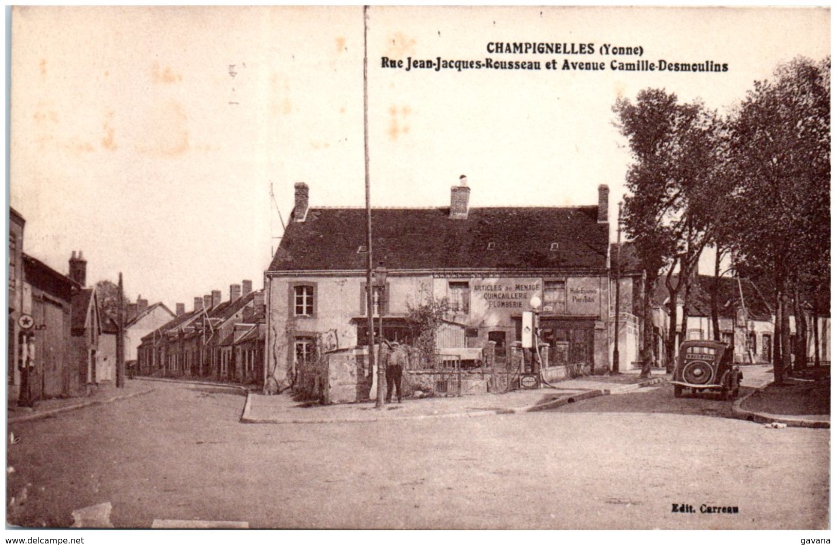 89 CHAMPIGNELLES - Rue LJean-Jacques Rousseau Et Avenue Camille Desmoulins - Sonstige & Ohne Zuordnung