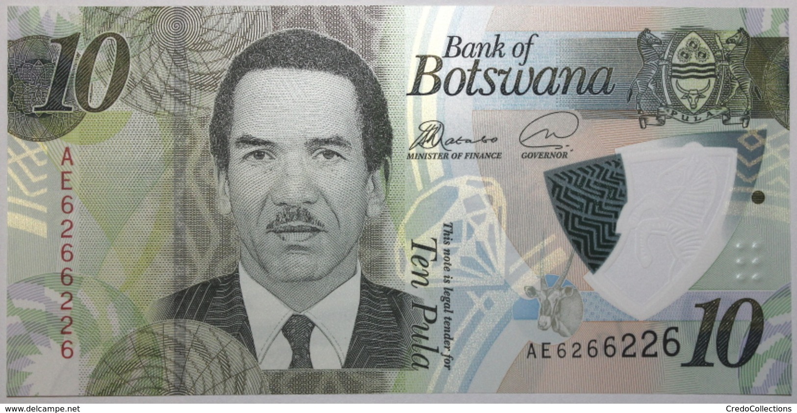 Botswana - 10 Pula - 2018 - PICK 35a - NEUF - Botswana