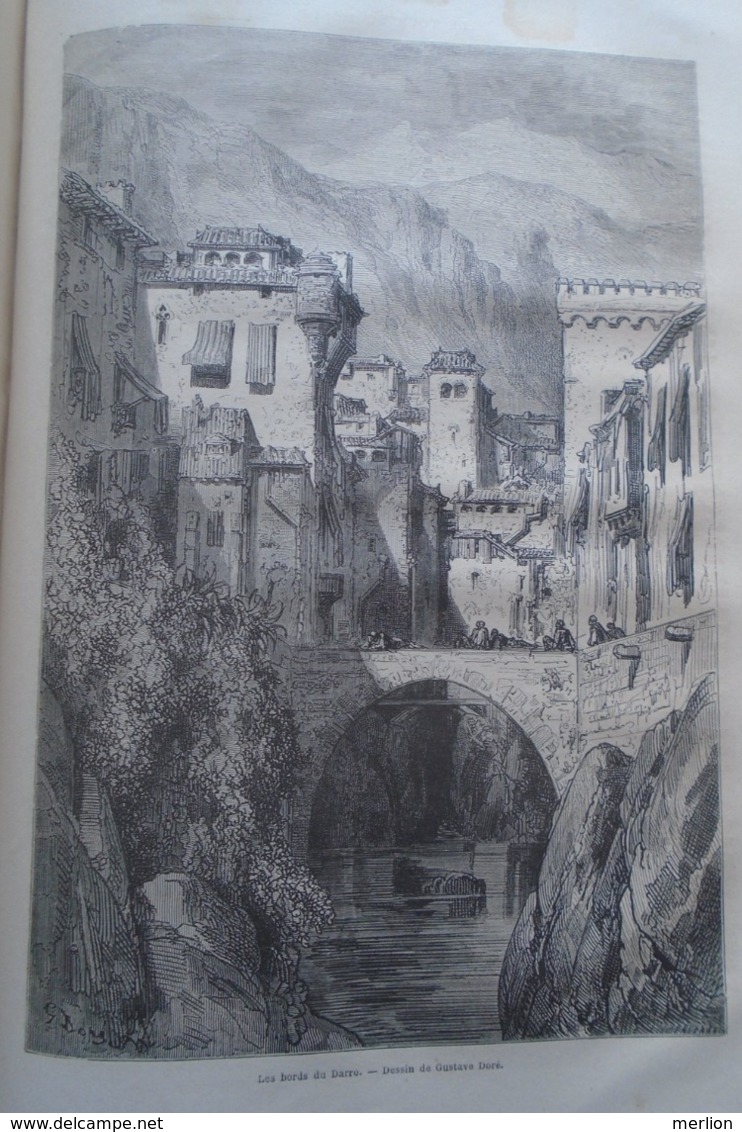 Les Bords De Darro - Grenade -   Granada -   Spain Espana, Engraving 1864 TDM1864.2.397 - Estampas & Grabados