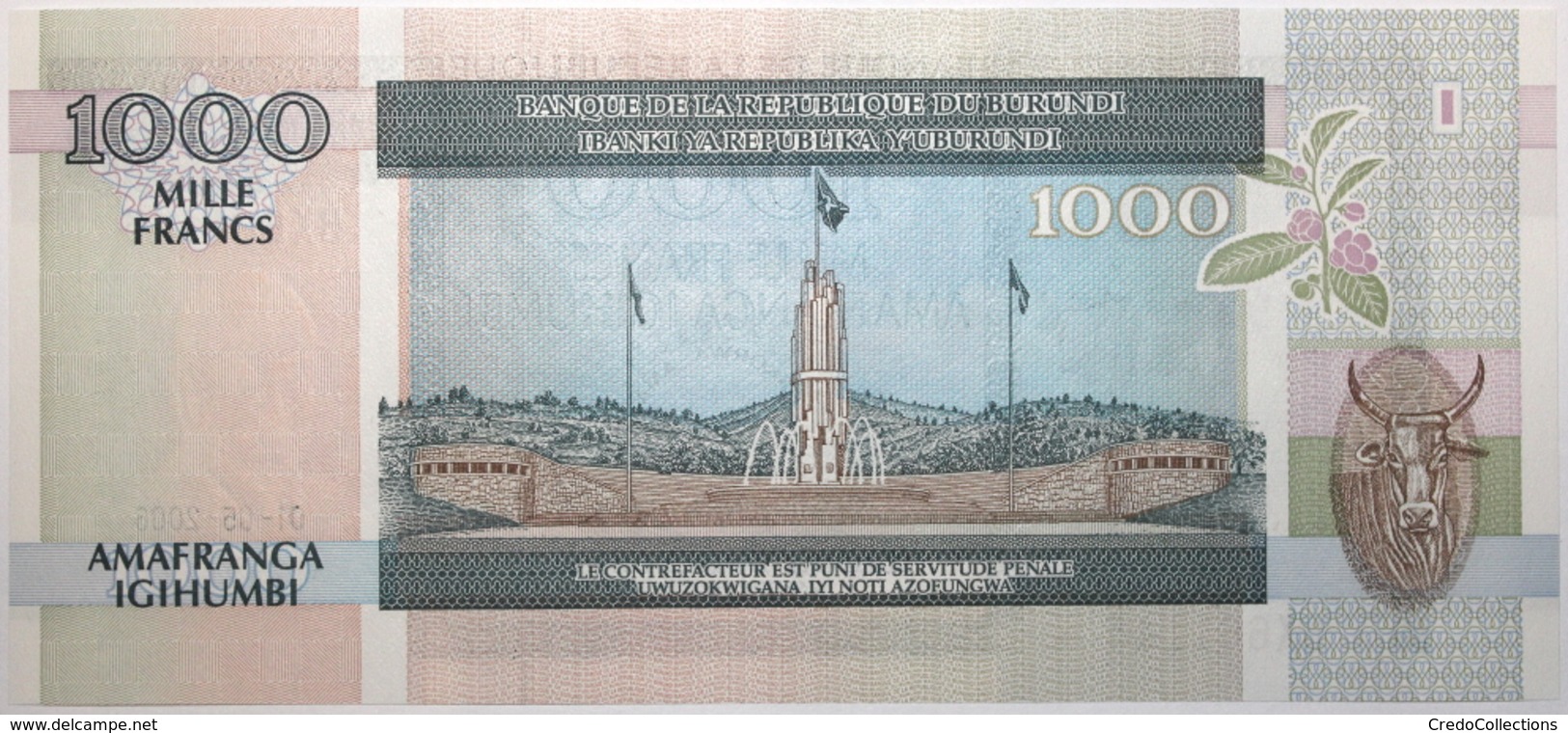 Burundi - 1000 Francs - 2006 - PICK 39d - NEUF - Burundi