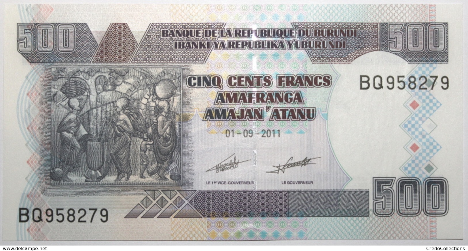 Burundi - 500 Francs - 2011 - PICK 45b - NEUF - Burundi
