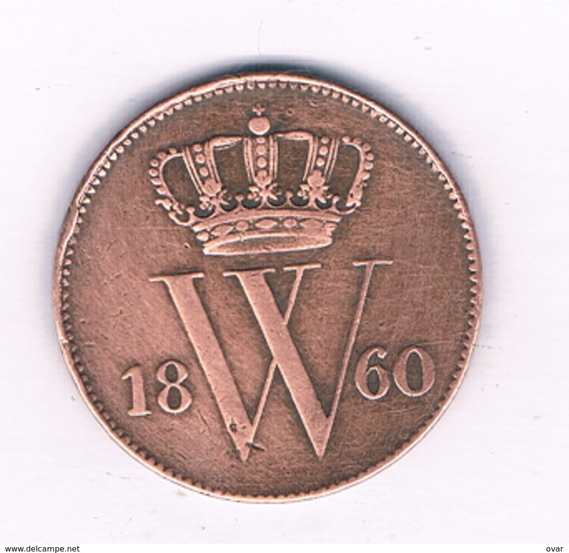 1 CENT  1860 NEDERLAND /4048/ - 1849-1890 : Willem III