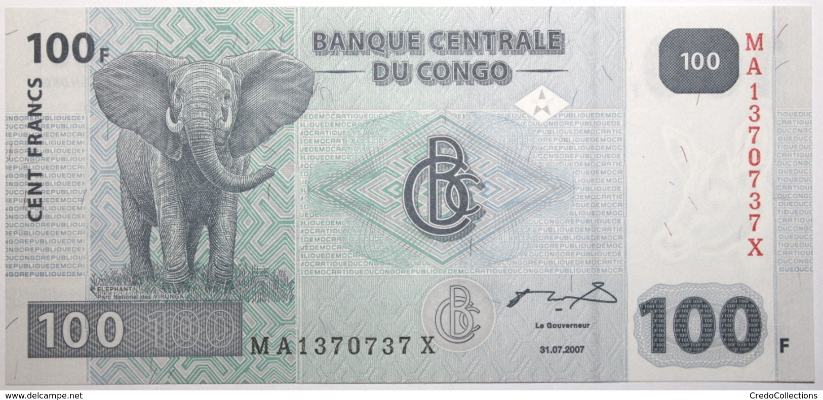 Congo (RD) - 100 Francs - 2007 - PICK 98a - NEUF - Demokratische Republik Kongo & Zaire