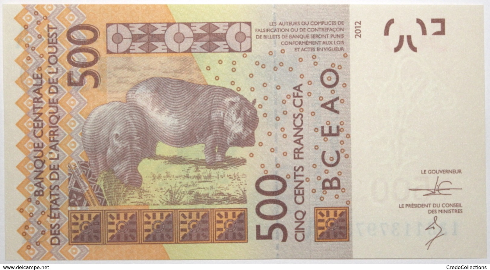 Côte D'Ivoire - 500 Francs - 2013 - PICK 119 Ab - NEUF - Estados De Africa Occidental