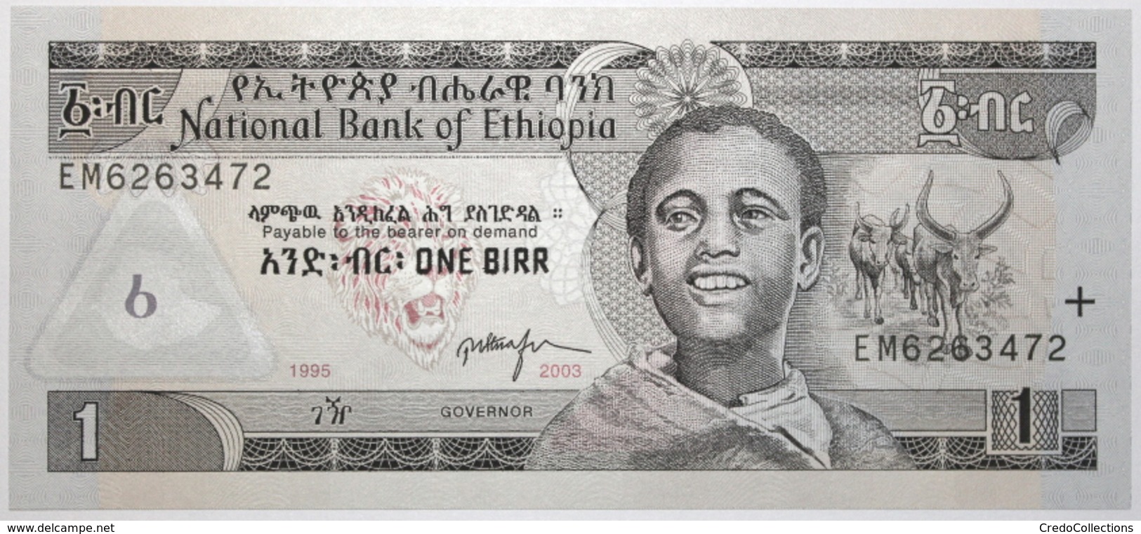 Éthiopie - 1 Birr - 2003 - PICK 46c - NEUF - Ethiopie