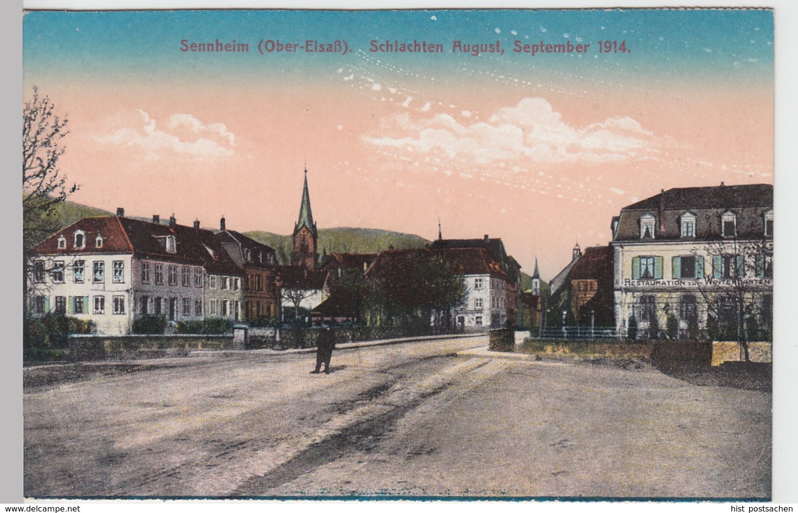 (89350) AK Sennheim, Cernay, Elsass, Ortsansicht, Aus Leporello 1914 - Elsass