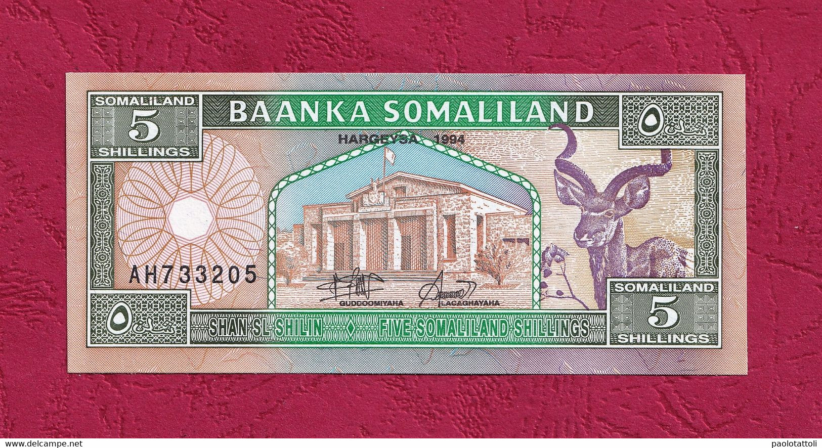 Somaliland, 1994- 5 Somaliland Shilling. Prefix AH. UNC - Somalia