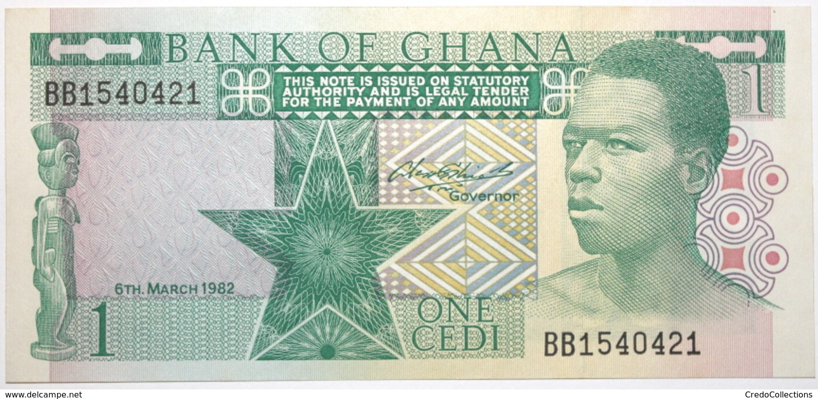 Ghana - 1 Cedi - 1982 - PICK 17b - NEUF - Ghana