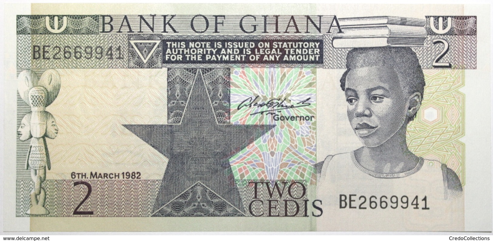 Ghana - 2 Cedis - 1982 - PICK 18d - NEUF - Ghana