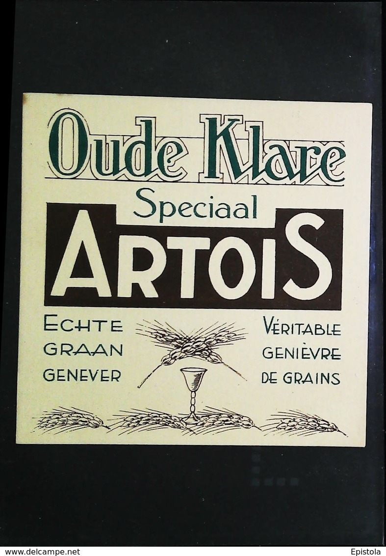 Etiquette Genièvre Ancienne (Oude Genever Label) -  OUDE KLARE Speciaal ARTOIS - Distillerie Belge - Andere & Zonder Classificatie