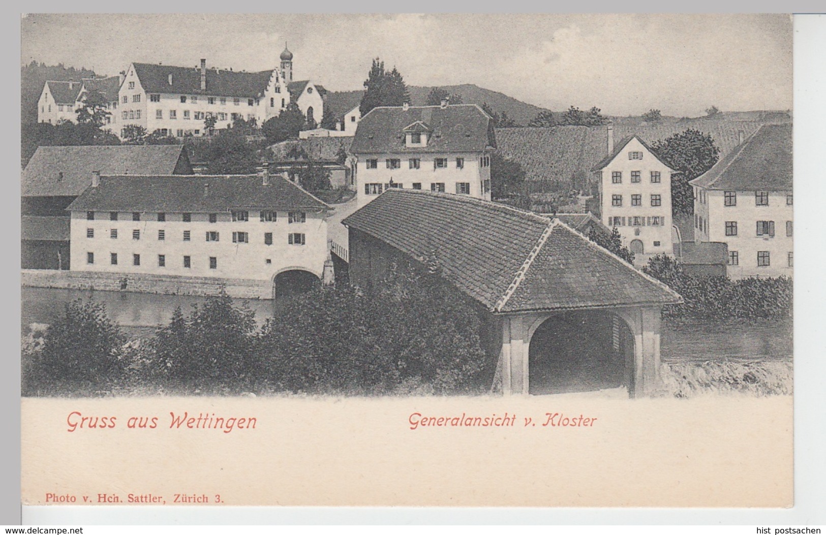 (97510) AK Gruß Aus Wettingen, Kloster, Bis Um 1905 - Wettingen