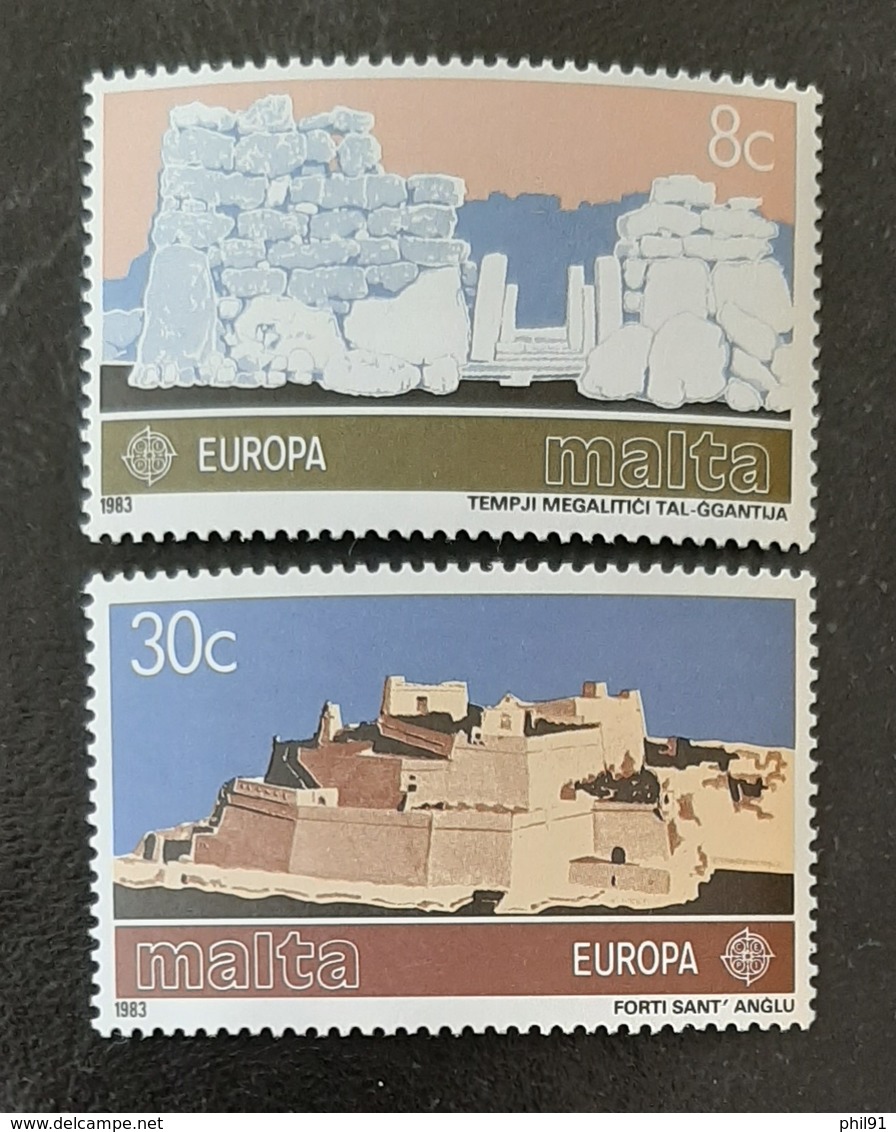 MALTE   Europa 1983   N° Y&T  668 Et 669  ** - Malta