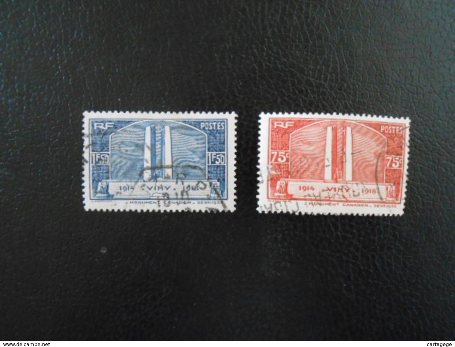 FRANCE  YT316/317 MONUMENT DE VIMY - Used Stamps