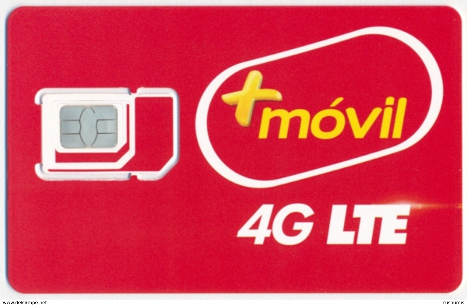 PANAMA +MOVIL GSM (SIM) CARD 4G LTE RED MINT UNUSED - Panama