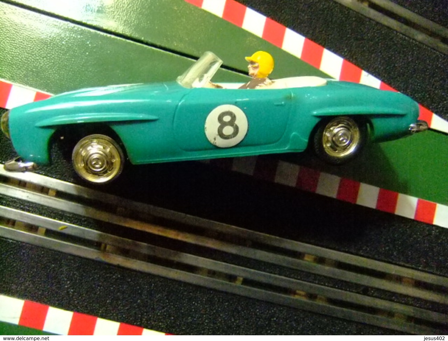 SCALEXTRIC Triang  Azul Turquesa MUY RARO MERCEDES 190 SL Type 3 C 75 - Scala 1:32