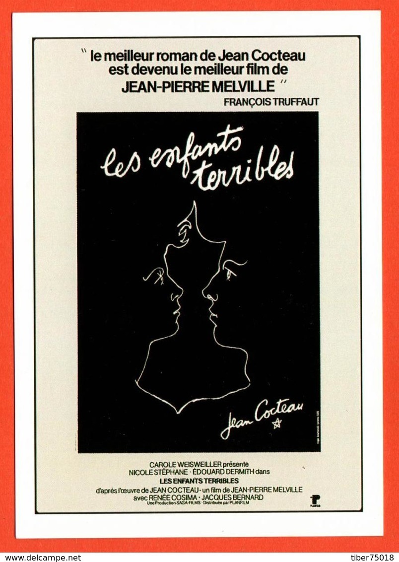 Carte Postale - Illustration Jean Cocteau (film Affiche Cinéma) Les Enfants Terribles - Cocteau