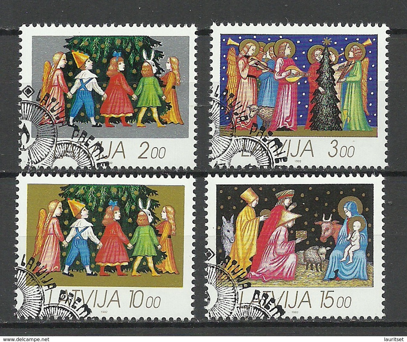 LATVIA Lettland 1992 Michel 344 - 347 O - Lettland