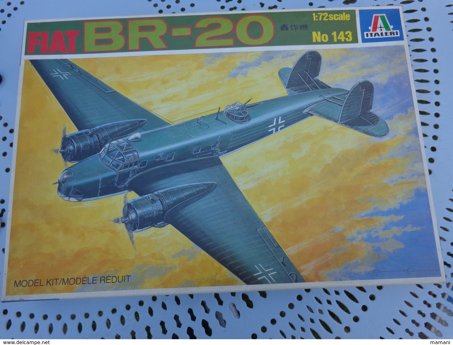 Maquette Avion Militaire--en Plastique-1/72.- Italeri Ref 143 FIAT BR-20 - Avions