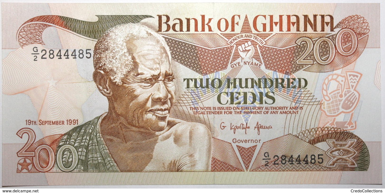 Ghana - 200 Cedis - 1991 - PICK 27b.3 - NEUF - Ghana