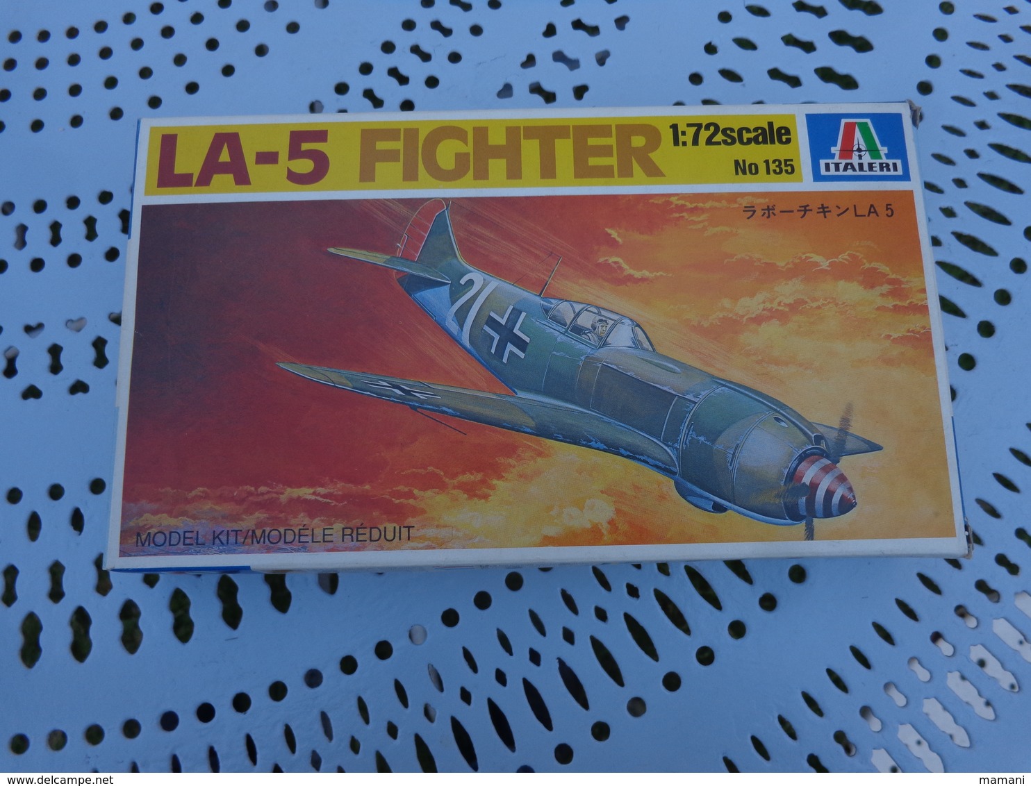 Maquette Avion Militaire--en Plastique-1/72.- Italeri Ref 135 LA-5 FIGHTER - Avions