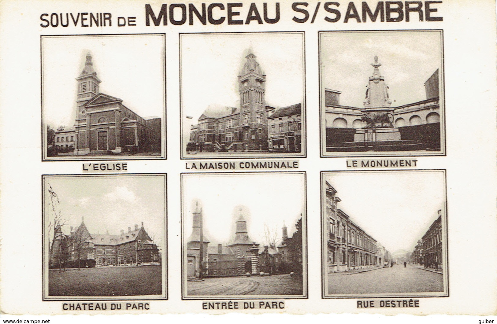 Souvenir De Monceau Sur Sambre  Multivues (6) - Charleroi