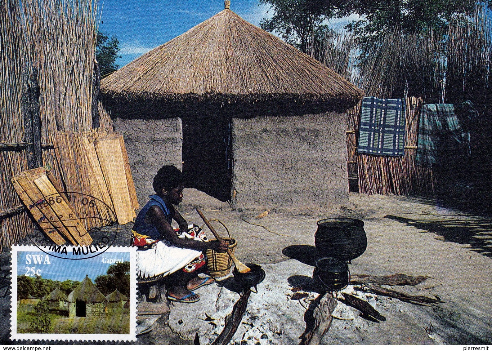 Namibia - Huts In Caprivi - Namibië