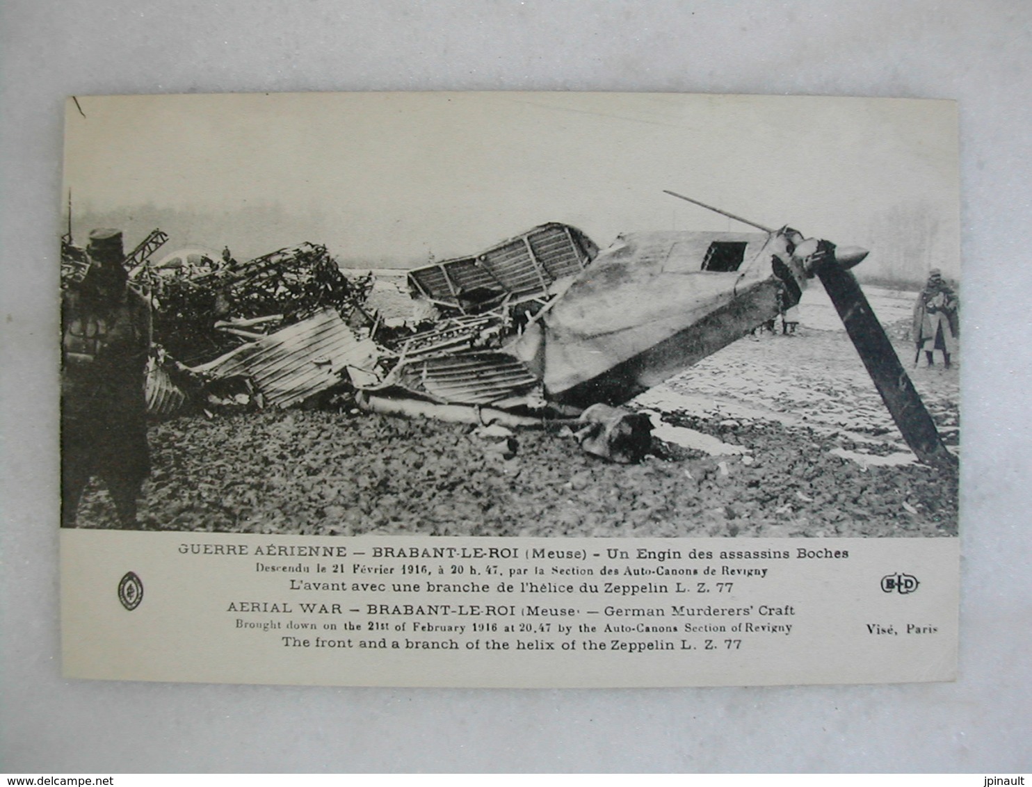 AVIATION - BRABANT LE ROI - Un Engin Des Assassins Boches Descendu Le 21 Février 1916 (animée) - Ongevalen