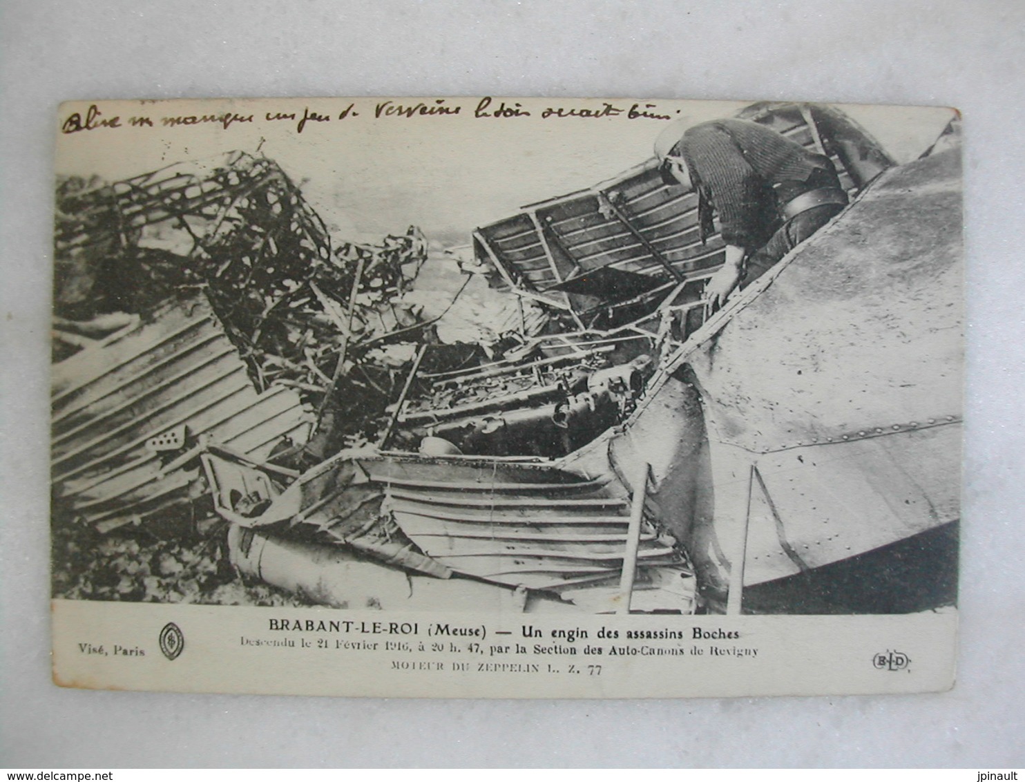 AVIATION - BRABANT LE ROI - Un Engin Des Assassins Boches Descendu Le 21 Février 1916 - Accidents