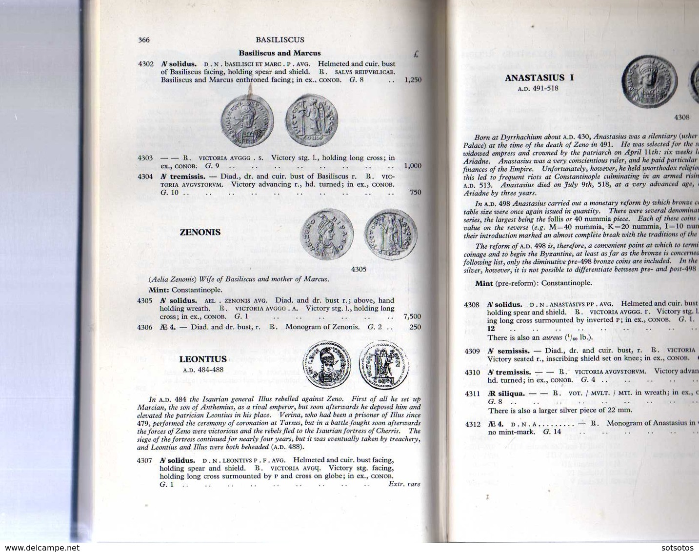 Roman coins and their values: David R. Sear - Third revised edition 1981, Seaby - 376 pages + 12 pages of photos, in ver