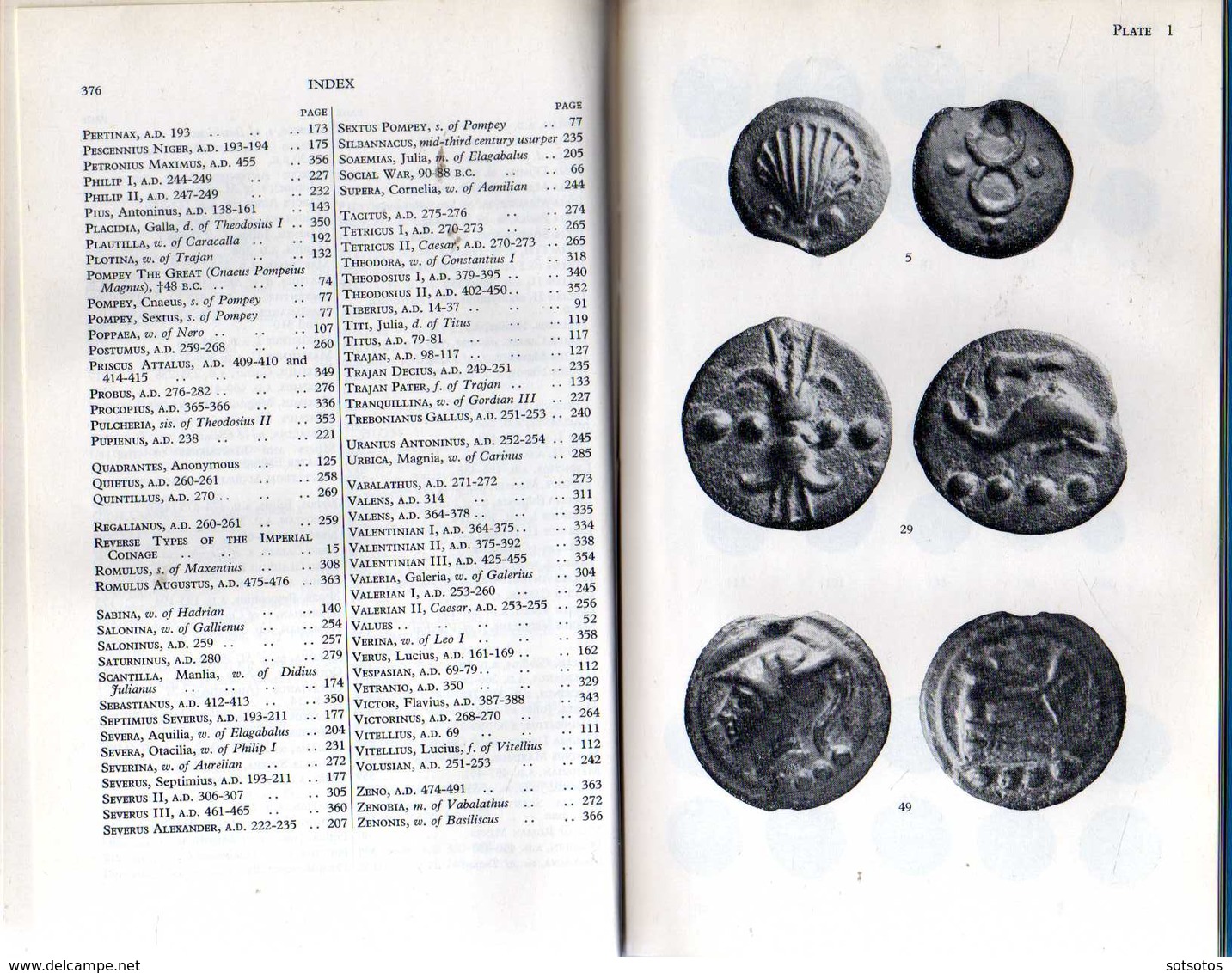 Roman coins and their values: David R. Sear - Third revised edition 1981, Seaby - 376 pages + 12 pages of photos, in ver